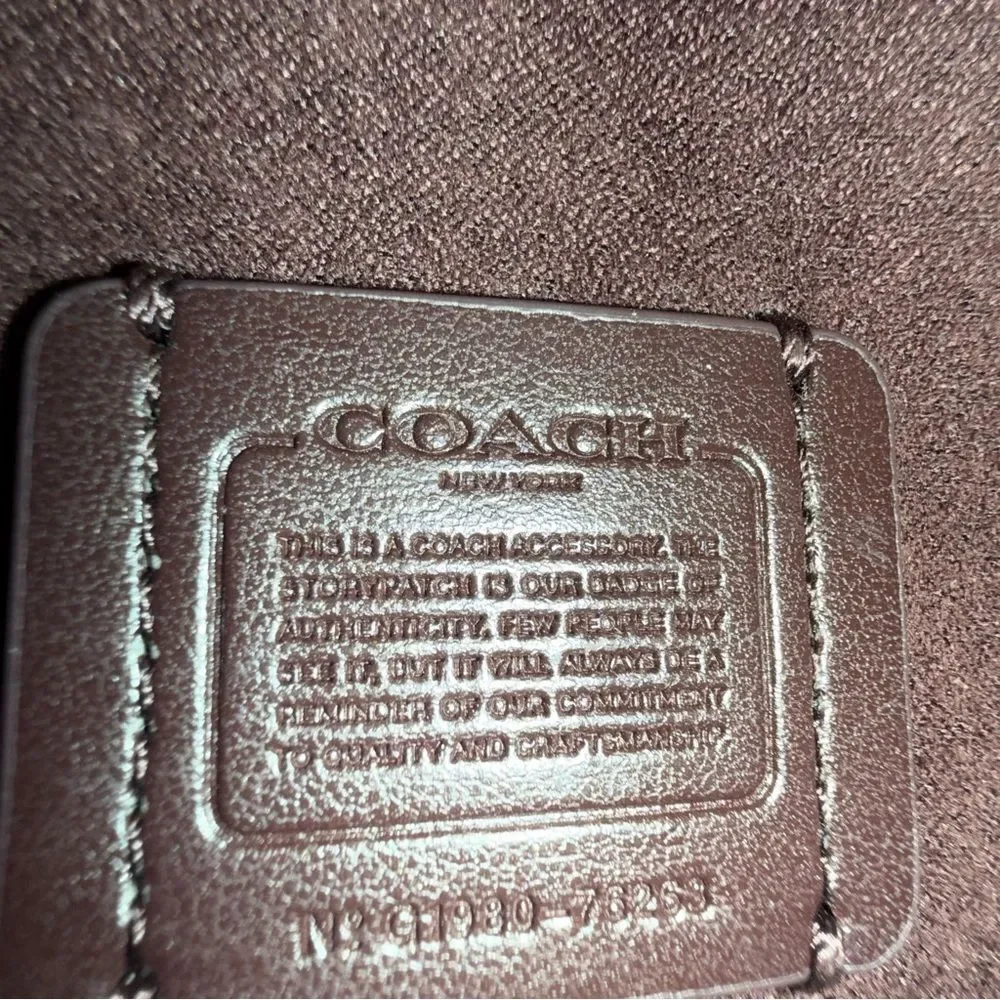 Coach Saddle Belt Bag Studded Black Leather Crossbody Belt Bag Chain Strap